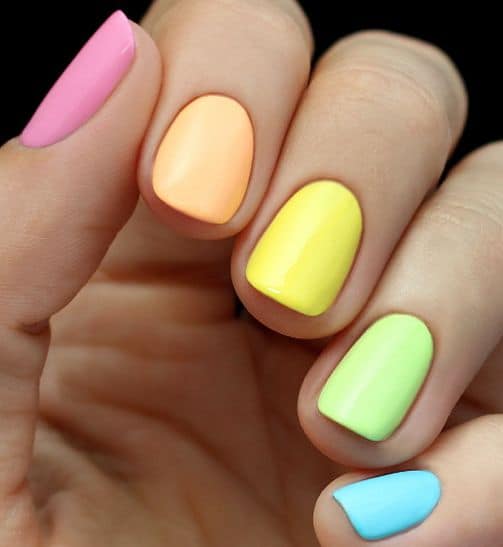 Simple spring neons rainbow