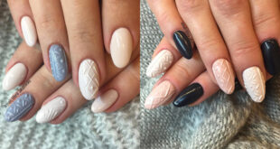 Cable Knit Sweater Nail Art Trend Is So Perfect for Winter