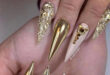 Gold Nails Are Perfect For The Holiday Season