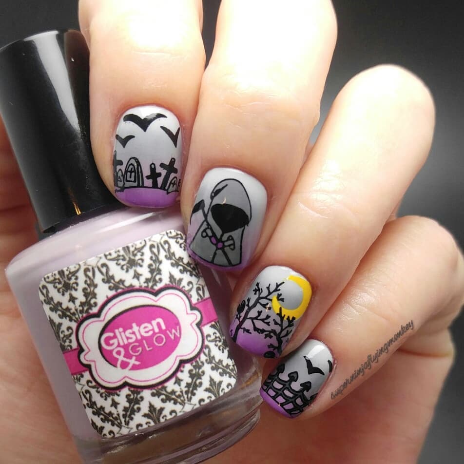 Perfect Look For Halloween Nail Art