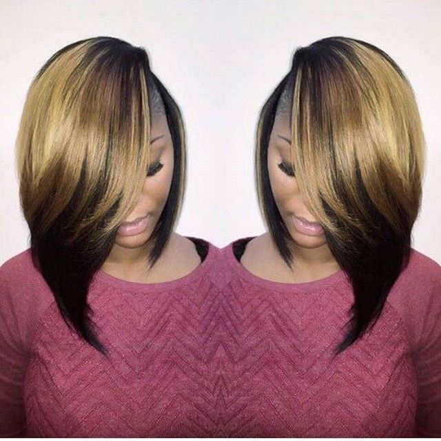 African American ombre bob hairstyle ideas