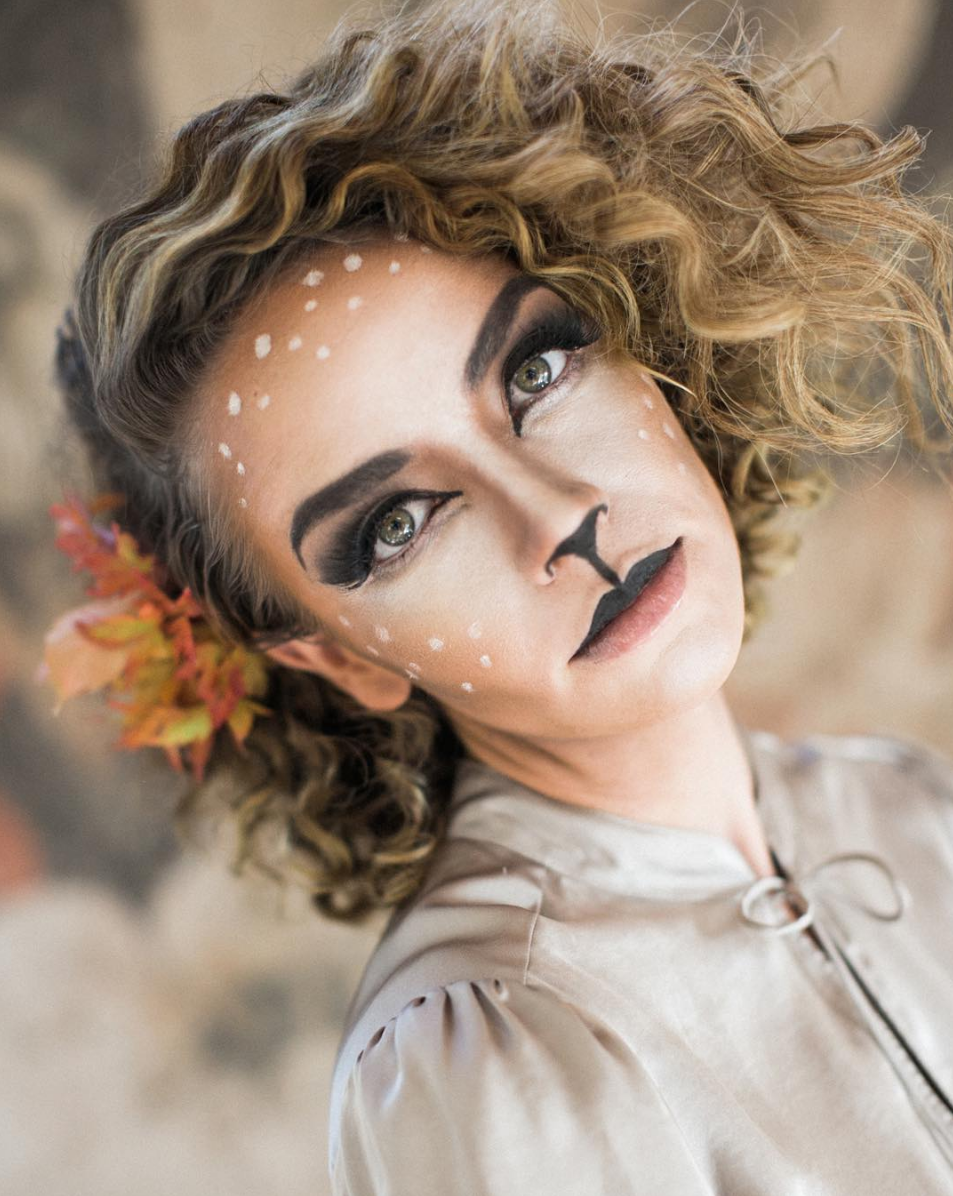 Woodland deer halloween makeup