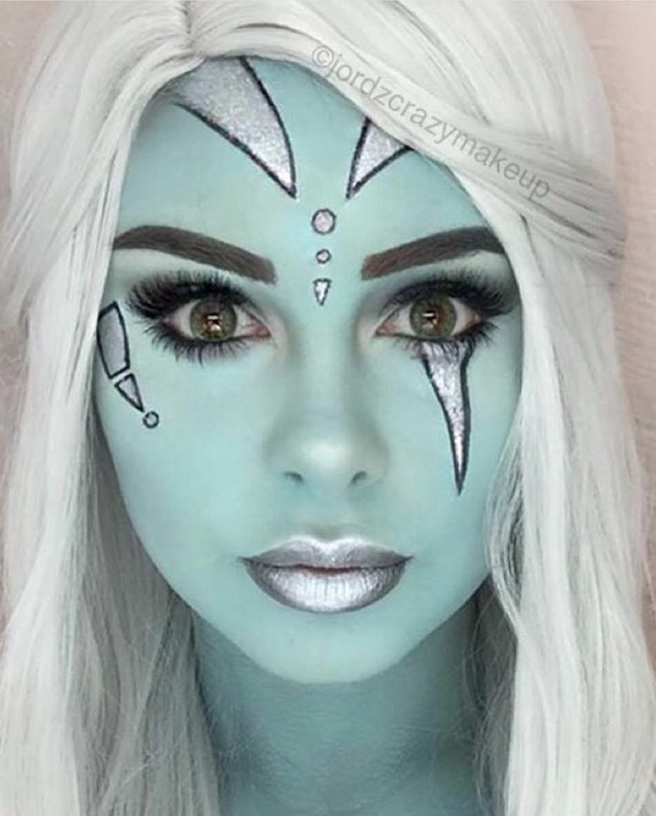 Star wars green halloween makeup