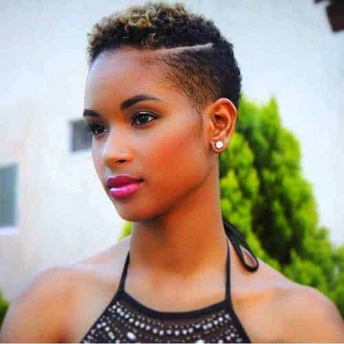 TWA Short Hairstyle for Black Women
