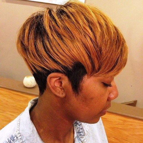 Doves Fly Short Haircut for Black Women