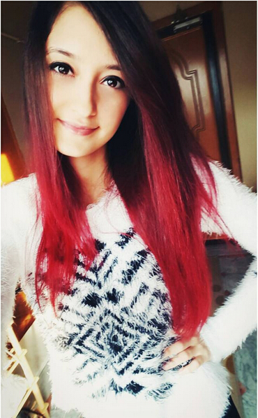 Long Straigth Red Ombre Hair
