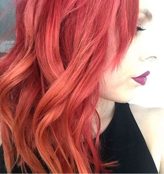 Long Wavy Red Hair
