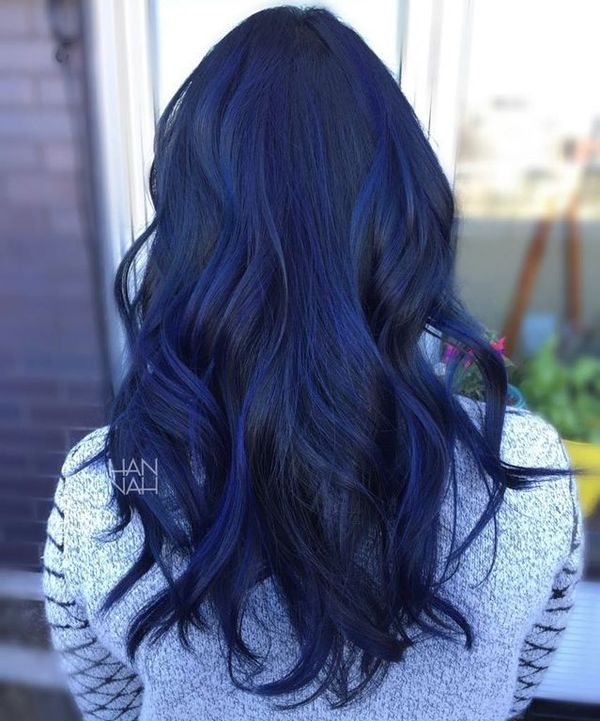 Black blue hair color ideas 3