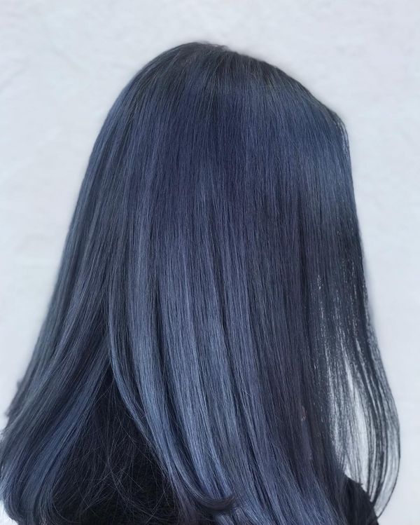 Hairstyles with slightly bluish black hair color 5