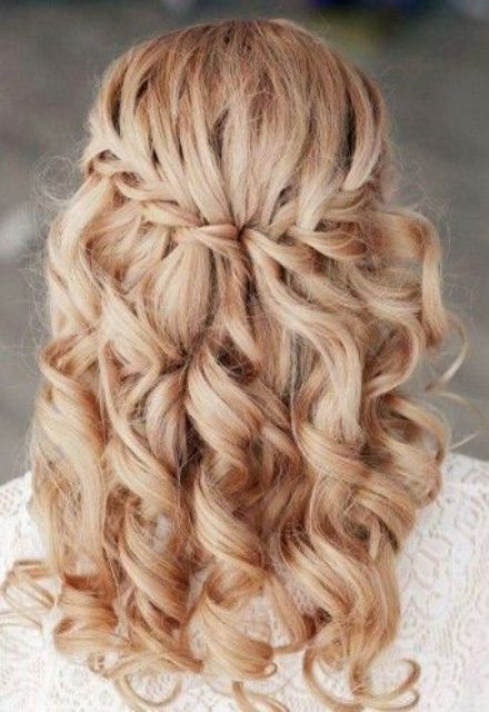 a curled ponytail looks amazing if you have long hair