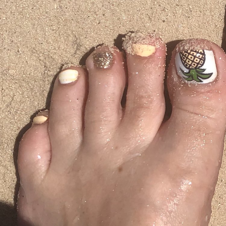 Fruits Inspired Amazing Toe Nail Art Design