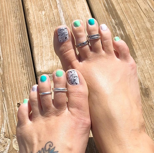 Insects Inspired Amazing Toe Nail Design
