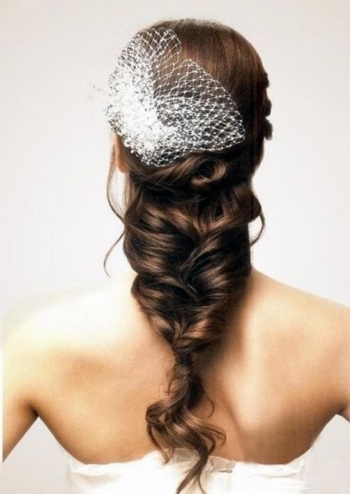a messy fishtail braid with a messy top will give a casual feel to your look