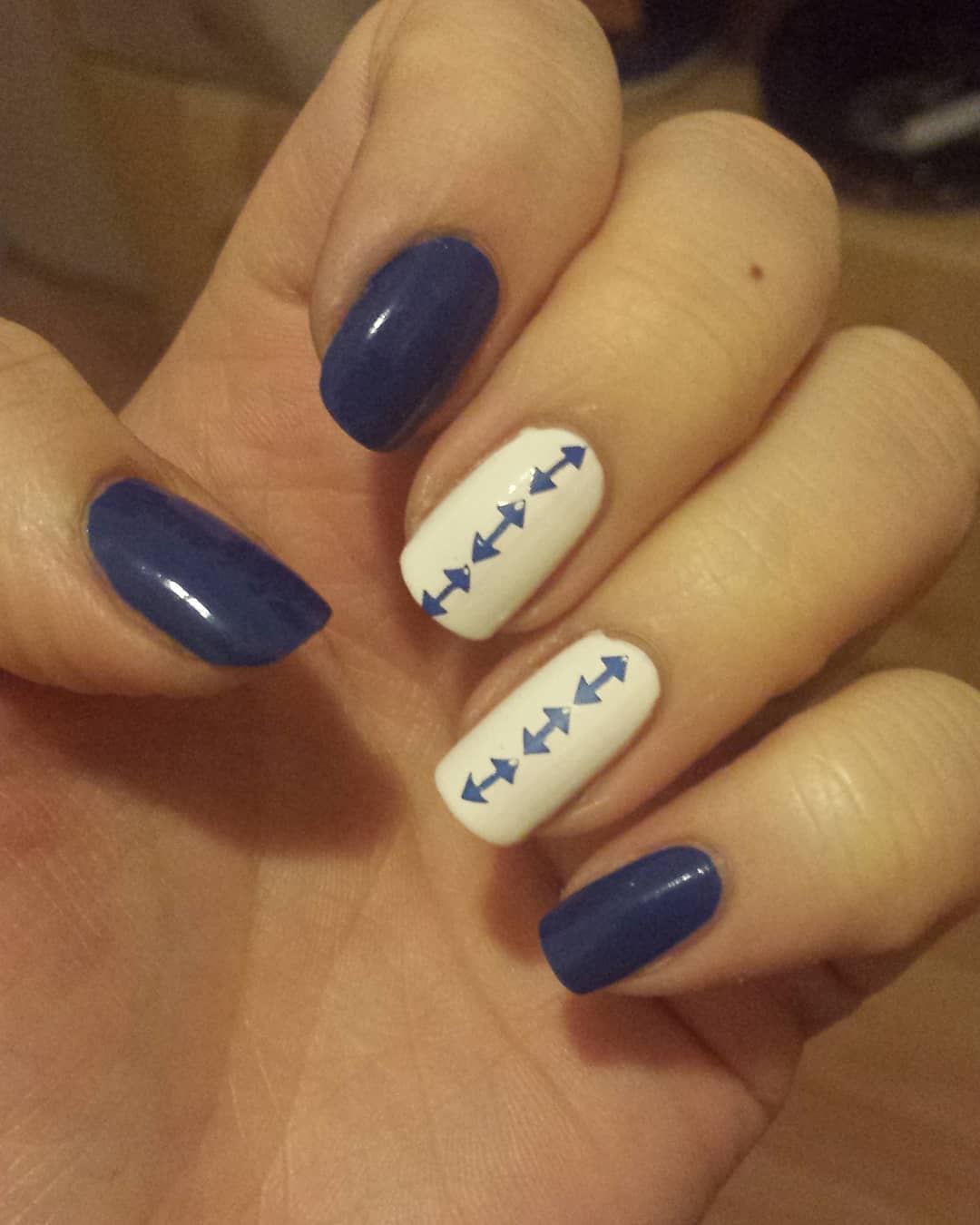 Elegant Blue and White Nails with Easy Blue Nail Art