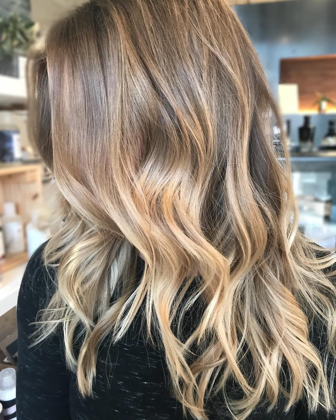 balayage hairstyles with soft waves
