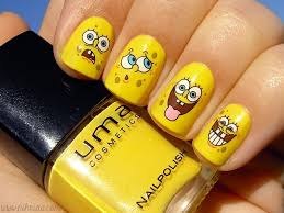 Spongebob squarepants nails