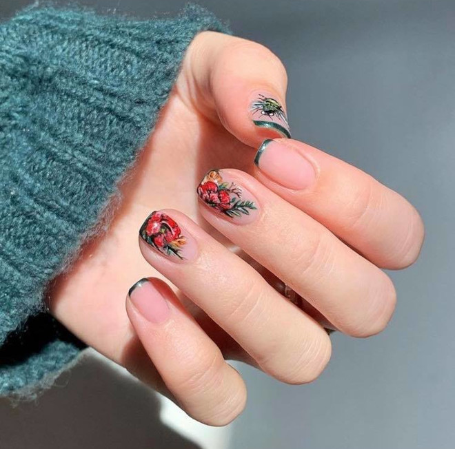 ditch the predictable manicures for these statement winter nail designs