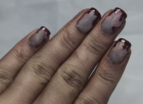 Zombie nails halloween