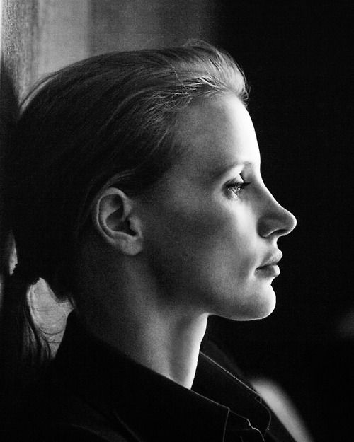 Jessica Chastain. I love that she's passionate about changing the face of women in cinema. A passionate, talented, and spirited woman.