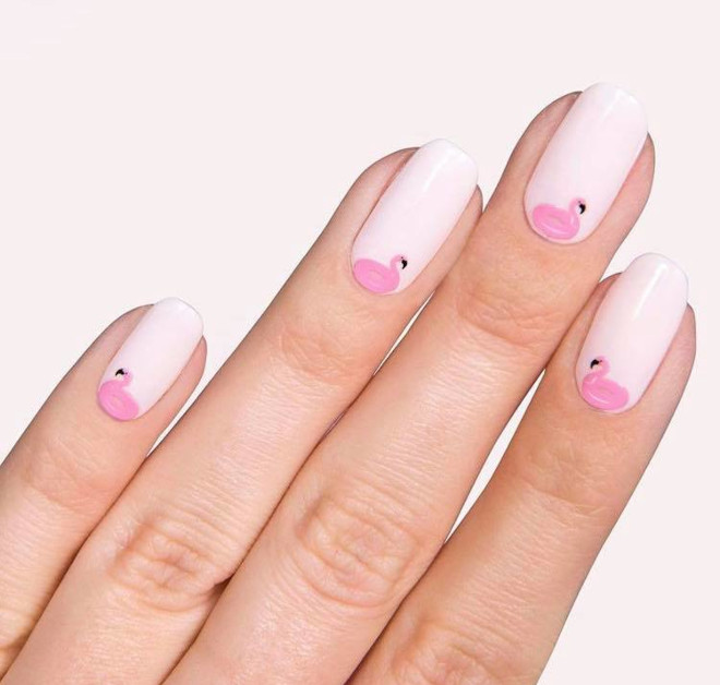 it seems that everyone is obsessed with pink nails