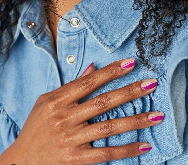 it seems that everyone is obsessed with pink nails