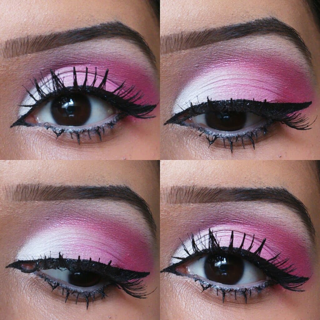 Bright pink and white contrast