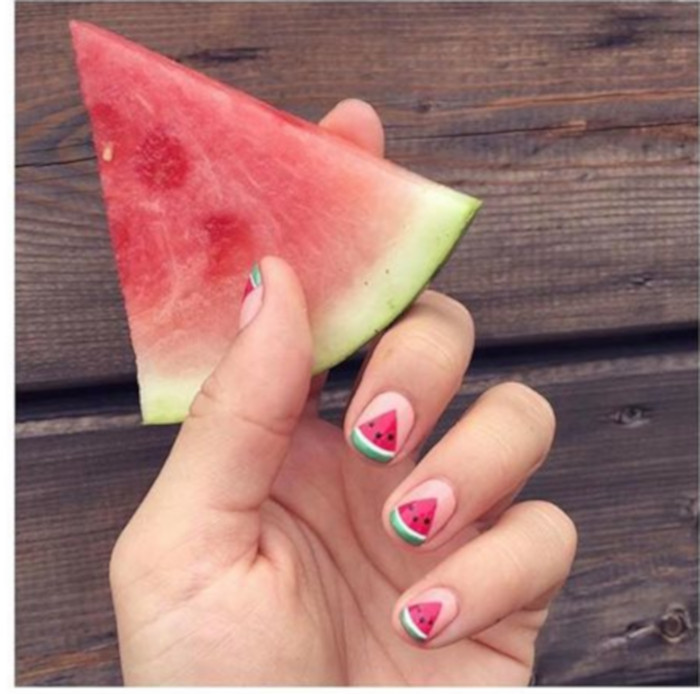 Watermelon Nail Art Is The Hottest Summer Trend