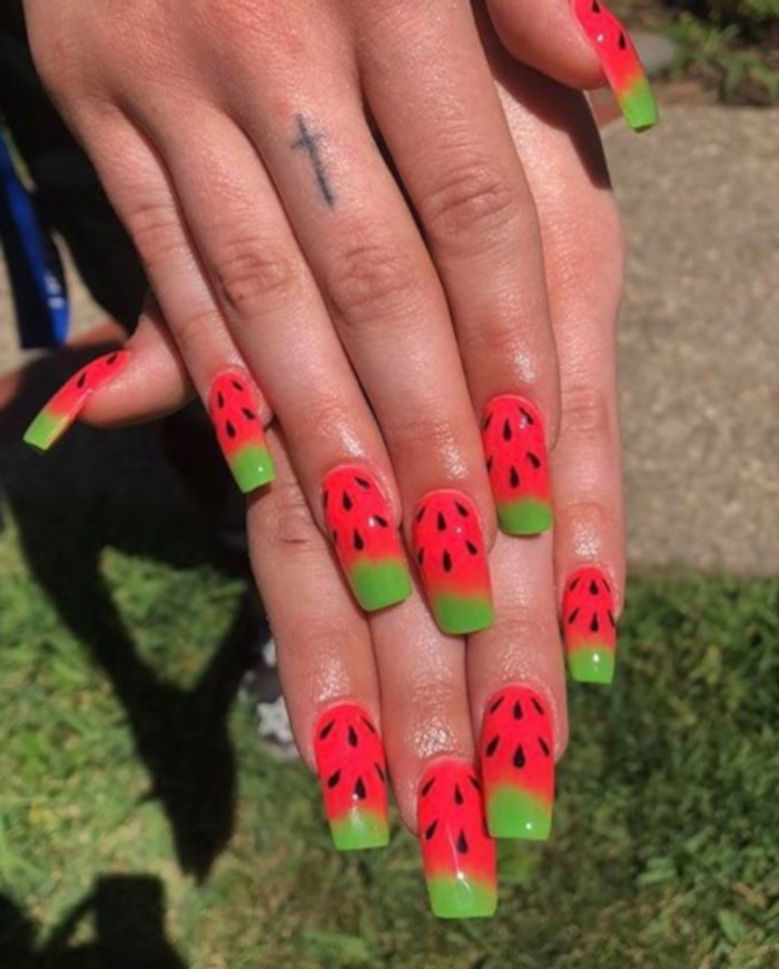 Watermelon Nail Art Is The Hottest Summer Trend