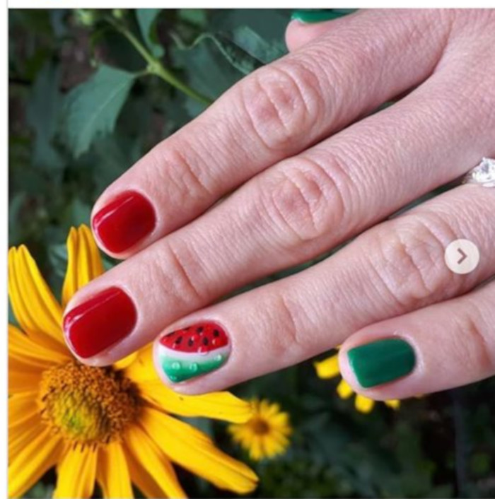 Watermelon Nail Art Is The Hottest Summer Trend